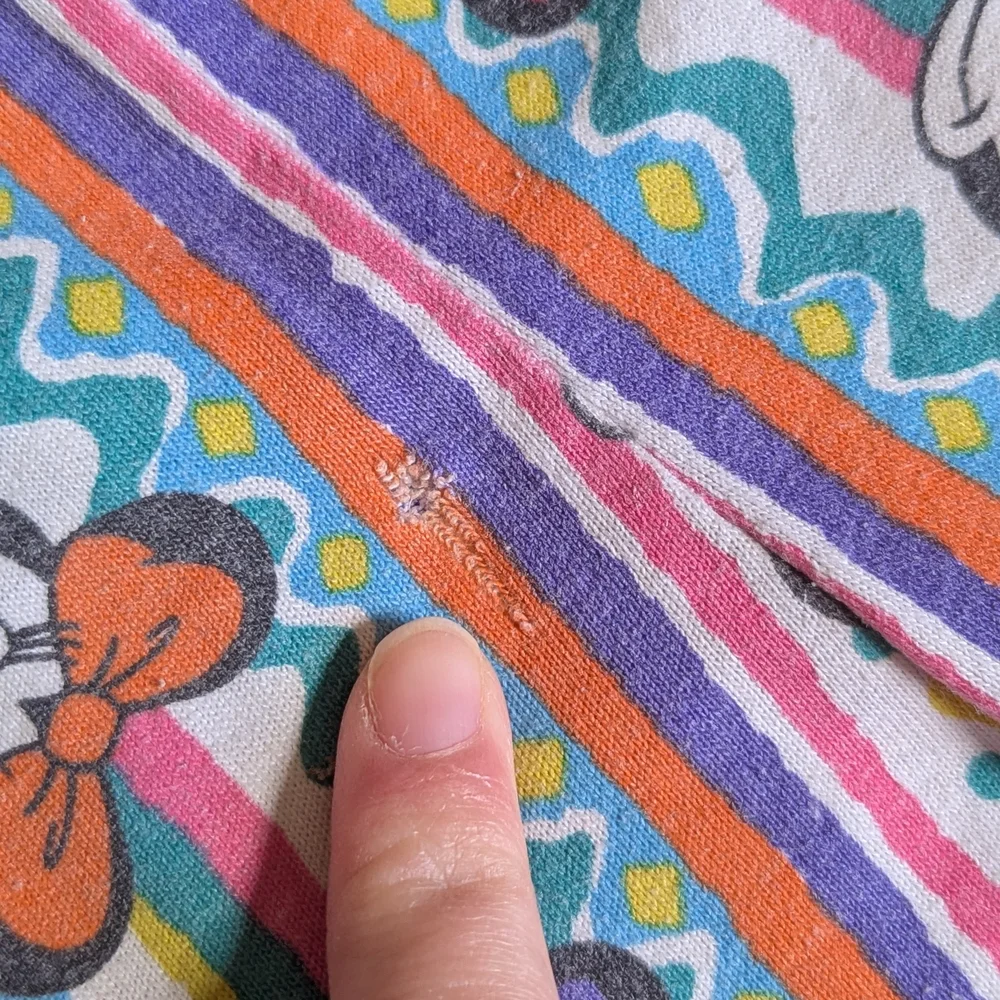 90s Mickey Mouse Colorful Patterned Shorts - Picture 5 of 5